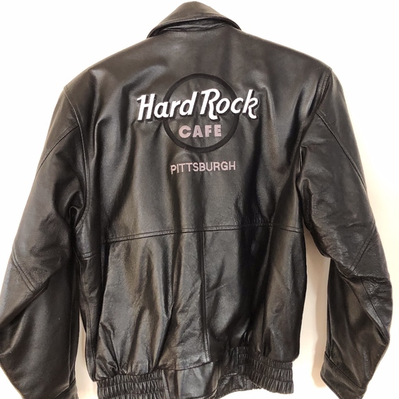 hard rock cafe leather jacket